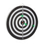 Relaxdays Cible de Fléchettes X2 43 cm Compétition Jeu de fléchettes avec 6 fléchettes, noir-blanc