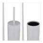 Relaxdays Serviteur WC Non Fixe, avec Porte-Rouleau, Brosse et Son Support, Acier, H x L x P : 72 x 20 x 20 cm, Blanc