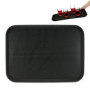 Relaxdays Plateau de Service, Surface antidérapante, Forme rectangulaire, Restaurant, LxP: 56 x 41 cm, Noir