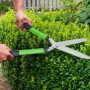 Relaxdays Lot d’Outils de Jardinage, pour Bois Vert, sécateur, cisaille & Taille-haie Manuel, Lame en Acier, Vert