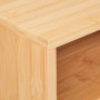 Relaxdays Support imprimante pour Bureau, 3 Compartiments, Rangement, HxLxP: 22 x 40 x 30 cm, Organiseur Bambou, Nature
