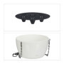 Relaxdays Pot de Fleurs Suspendu, Lot de 3, Diff. Tailles, arrosage Automatique, Porte-Plantes, Trou de Drainage, Blanc