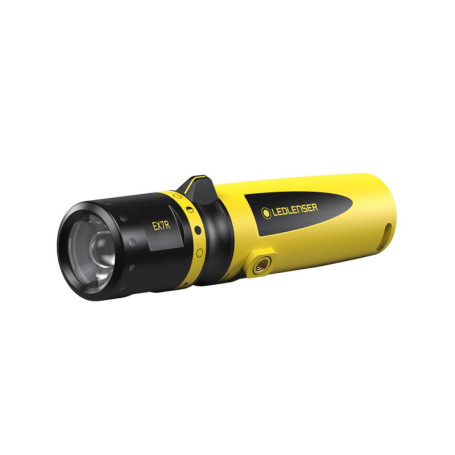 Ledlenser Lampe de Poche Solide pour Atelier EX7R, Rechargeable Batterie Lithium, Protection Contre Les Explosions Zone ATEX 0/2