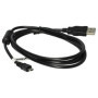 vhbw Câble USB, 150 cm, compatible avec Panasonic Lumix DMC-XS3, DMC-F4, DMC-FS4, DMC-FS9, DMC-LZ40, DMC-SZ8, DMC-SZ10, DMC-TZ55