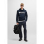 BOSS Hommes Webasic Hood Sweat à Capuche Relaxed en Molleton de Coton avec Grand Logo