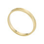 Fossil - Bague Harlow Linear Texture en acier inoxydable doré, pour femme, JF04756710