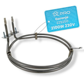 DL-pro Élément chauffant 2100 W 230 V pour Gorenje 229250 Chauffage à air chaud pour four, cuisinière