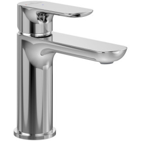 Villeroy & Boch O.novo Robinetterie pour lavabo sans bonde, mitigeur pour la salle de bains avec fonction de démarrage à froid, 