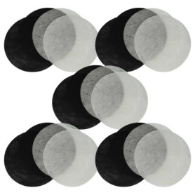 vhbw 10x filtre à charbon actif, 10x filtre à graisses compatible avec Moulinex T-43, T-41, T-42 friteuse - 20 filtres