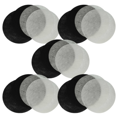 vhbw 10x filtre à charbon actif, 10x filtre à graisses compatible avec Moulinex T-43, T-41, T-42 friteuse - 20 filtres