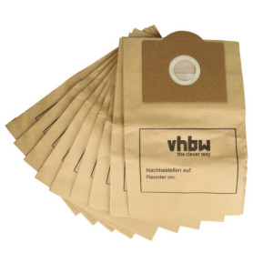 vhbw 10x Sacs compatible avec Rowenta ZR76, ZR765 aspirateur - papier, 32cm x 19cm couleur sable