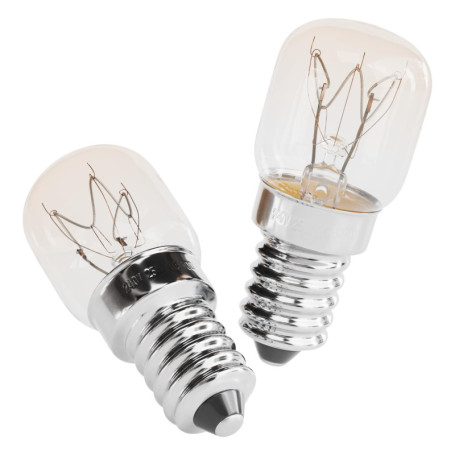 greate. 2x ampoule four 25W 300 degré résistant à la chaleur - Ampoule E14 25W 230V pour four, lampe en cristal de sel, micro-on