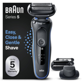 Braun Series 5 51-B1820s Rasoir Électrique Pour Homme Avec Accessoires Tondeuse De Précision Et Tondeuse À Barbe, EasyClick, Eas