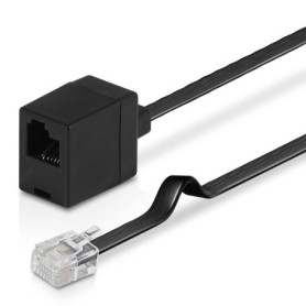 Wicked Chili Câble d'extension 300cm compatible avec Thrustmaster volant et pédales, connecteur RJ12 DEC 6P6C avec câble et pris