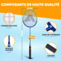 Apollo Kit de Badminton - Ensemble de Raquettes pour l'Entraînement, le Sport et le Plaisir en Famille - 2 Raquettes en Carbone 