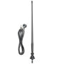 tomzz Audio 1000-001 Antenne Universelle en Caoutchouc très Flexible AM/FM FM, câble de 1,3 m avec connecteur d'antenne DIN