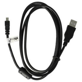 vhbw Câble de données USB (Standard USB Type A) 150cm compatible avec Sony Cybershot DSC-H300, DSC-H400, DSC-W800, DSC-W810, DSC