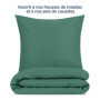Blumtal Taie Oreiller 65x65 Lot de 2 - Housse de Coussin Microfibre - Taies d'oreillers avec Fermeture enveloppe, certifiée Oeko