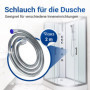 VIOKS Tuyau de douche de 2 m pour pommeau de douche - Tuyau de douche de 2 m en acier inoxydable - Tuyau de douche et pommeau de