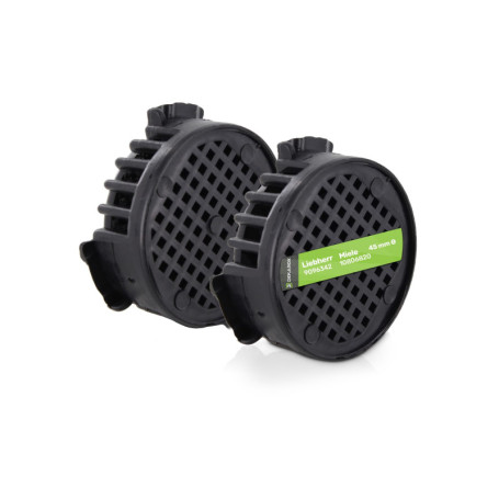 DEKAROX Lot de filtres à charbon actif - Diamètre : 45 mm - Compatible avec Liebherr 9096342 - Pour réfrigérateur, congélateur, 