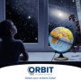 ORBIT Globes & Maps - Globe pour enfants - Globe de 25cm avec pied en bois, carte de France avec de nombreuses illustrations pou