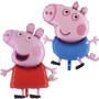 Lot de 2 ballons Peppa Pig et Schorsch - Pour décoration d'anniversaire à l'hélium - Décoration d'anniversaire