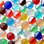 Lot de 180 galets en verre de qualité supérieure - Mélange multicolore - 900 g - 15-21 mm
