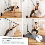 FREESIXD Sangles de Suspension Kit d'entraînement - Fitness Entrainement ensemble avec de Porte Achor pour Maison salle de sport