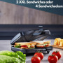 Steinborg Appareil à croque-monsieur XXL - 4 coins - Boîtier Cool-Touch - Revêtement antiadhésif - Appareil à croque-monsieur - 