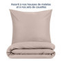 Blumtal Taie Oreiller 60x60 Lot de 2 - Housse de Coussin Microfibre - Taies d'oreillers avec Fermeture enveloppe, certifiée Oeko