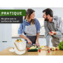 YourCasa poubelle compost cuisine - 4L composteur cuisine pour déchets organiques de cuisine - poubelles à compost avec filtre à