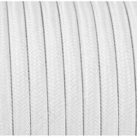1,2 mètres 2 - fils Câble textile fil électrique tissu rond 2x0,75 2G0,75 blanc