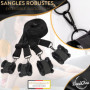 DaniChou Premium Menottes sex adulte lit, peluche extra & mousquetons exclusifs, attache lit sex adulte & BDSMS Set, fouet sex a