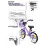 PROMETHEUS BICYCLES Velo Enfant 3 Ans - vélo Fille 12 Pouces a Roulette pour 3 a 5 Ans - Petite Princesse en Violet