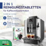 Pastilles de nettoyage pour machine à café - compatible avec Krups Siemens Jura Delonghi Bosch Melitta 40 x tablette à 2 grammes