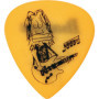 Paul Gilbert Signature Pick, Short Teardrop shape, Heavy (1.0mm), Polyacetal, Color: Yellow, 6-Pack