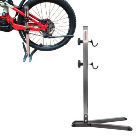 Gioma Bikestand Stilo Gc 215-00 vélo pour Support stationnement de Fourche arrière Adulte Unisexe, Peinture Grise martelée chrom