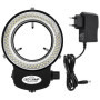 Tiamu 144 LED Lumière Anneau pour Microscope Optique, Source Lumineuse 6000 K de Caméra de Microscope, Lampe de Microscope Stéré