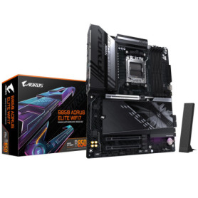 GIGABYTE B850 AORUS Elite WIFI7 Carte Mère - AMD Ryzen 9000 Series CPUs, VRM numérique 14+2+2 Phases, jusqu'à 8200MHz DDR5 (OC),
