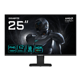 Gigabyte GS25F2 Écran Gaming 25" FHD - 1920 x 1080, 200Hz, 1ms, 300 CD/m², Display HDR 10, HDMI 2.0, DisplayPort 1.4