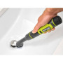 RYOBI - Brosse 4 Volts pour Nettoyage évier, lavabo, Douche, Plastique, céramique - étanche IPX7 - Livrée avec 4 brosses Interch