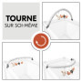 hauck Mobile Pour Lit Parapluie, Arche de Jeux Bébé, Jouet Sensoriel - Avec Hochet Peluche Détachable - Pliable et Transportable