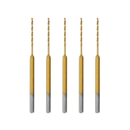 5pcs HSS Micro Foret Hélicoïdal Micro Forets Embouts en Spirale en Acier à Coupe Rapide Outils à Main Accessoires Compatible ave