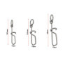 OTOTEC 45pcs Clips de Leurre à Changement Rapide Twist Lock 18,5 Mm 19,5 Mm 23 Mm Mousqueton de Pêche 10 Kg 15 Kg 20 Kg Liens de