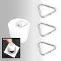 EMSea 20pcs Bouchon d'évier Boucle Triangulaire Bouchon de Vidange Chaîne Triangles Crochet pour Baignoire Évier de Cuisine Sall