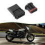 EMSea Lot de 5 Connecteurs Mâles Et Femelles à 4 Broches pour Moto Et Voiture Kit de Connecteurs Mâles Et Femelles à 4 Fils Câbl