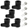 YINETTECH 10 Lot Bouchons de Bougie Allumage pour Tondeuse à Gazon Et Tronçonneuse à Ressort Capuchon Haute Pression avec Diamèt