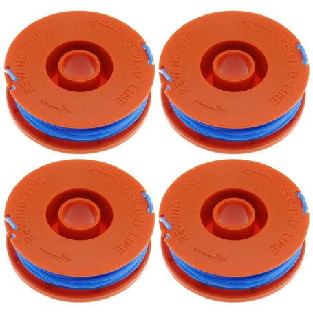 VGOL Lot de 4 bobines de Fil 5137651-90 FLY020 compatibles avec Les tondeuses à Gazon Flymo Mini Trim Série Multi Trim 10 m Long