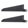 VGOL Lot de 2 lames de scie alternative SSB229CT en acier au carbone pour bois tendre, bois dur, plastique, compatible avec Blac