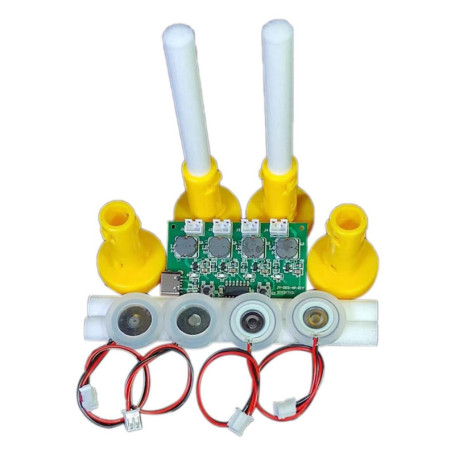 NISHZHU Module D'Humidificateur à Quatre Pulvérisations, Carte de Pilote D'Atomiseur, Module D'Humidification à Quatre Pulvérisa